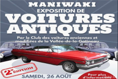 Exposition de voitures antique de Maniwaki 2023