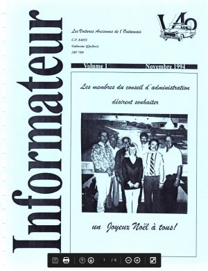 Couverture Lnformateur Nov.1994