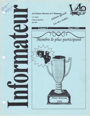 Volume 5 - Mars 1995_Couverture